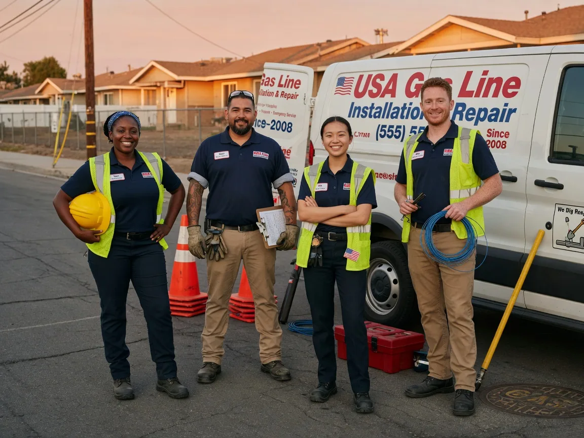 Gas Line Installation company in Burnt Cabins, PA